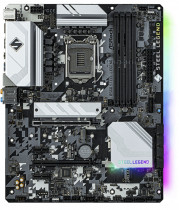 Материнская плата ASROCK Socket 1200, Intel B560, 4xDDR4, PCI-E 4.0, 2500 Мбит/с, 4xUSB 3.2 Gen1, USB 3.2 Gen2 Type-C, HDMI, DisplayPort, подсветка, ATX (B560 STEEL LEGEND)