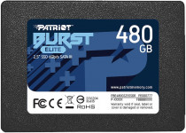 SSD накопитель PATRIOT MEMORY 480 Гб, SATA-III, чтение: 450 Мб/сек, запись: 320 Мб/сек, внутренний SSD, 2.5