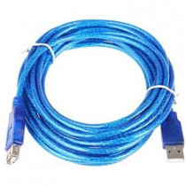 Удлинитель TELECOM USB2.0 AM/AF прозрачная, голубая изоляция 5.0m 6937510850754 (VUS6956T-5MTBO)