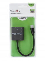 Переходник TELECOM Mini DisplayPort(M) -> DVI (F) (TA6050)