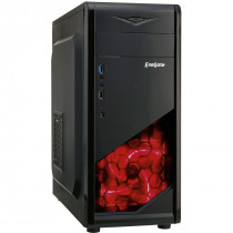 Корпус EXEGATE Midi-Tower, 600 Вт, подсветка, USB 2.0, USB 3.0, Audio, EVO-8207 600W Black/Red Light (EX281256RUS)