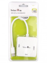 Кабель-переходник TELECOM mini DP-->VGA/HDMI/DVI (TA556)
