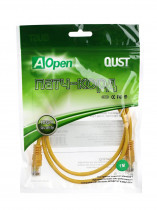 Патч-корд AOPEN CABLE литой UTP кат.5е 1м желтый QUST (ANP511_1M_Y)