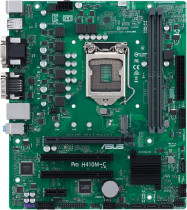 Материнская плата ASUS Socket 1200, Intel H410, 2xDDR4, 2xUSB 3.2 Gen1, VGA, DVI, HDMI, COM, mATX (PRO H410M-C/CSM)