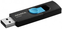 Флеш диск ADATA 32 Гб, USB 2.0, выдвижной разъем, UV220 Black/Blue (AUV220-32G-RBKBL)