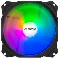 Вентилятор для корпуса ALSEYE 120 мм, 1200 об/мин, 68.4 CFM, 20.46 дБ, 3-pin, разноцветная подсветка (M120-PB)