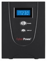 ИБП CYBERPOWER 2200 ВА / 1320 Вт, 4 розетки (2 с питанием от батареи), USB, RS-232, защита телефонной линии (VALUE2200ELCD)