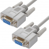 Кабель GREENCONNECT COM RS-232 порта соединительный 15m  9F / 9F Premium, серый, пластиковый пакет, (GCR-50646)