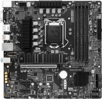 Материнская плата MSI Socket 1200, Intel B560, 4xDDR4, PCI-E 4.0, 2500 Мбит/с, 2xUSB 3.2 Gen1, 2xUSB 3.2 Gen2, VGA, HDMI, DisplayPort, mATX (B560M PRO-VDH)