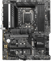Материнская плата MSI Socket 1200, Intel Z590, 4xDDR4, PCI-E 4.0, 2500 Мбит/с, 2xUSB 3.2 Gen1, USB 3.2 Gen2, USB 3.2 Gen2x2 Type-C, HDMI, DisplayPort, ATX (Z590-A PRO)