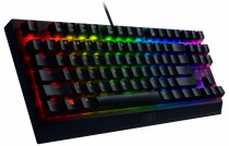 Клавиатура RAZER проводная, механическая, переключатели Green Switch, подсветка клавиш, USB, BlackWidow V3 Tenkeyless, чёрный (RZ03-03490700-R3R1)