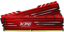 Комплект памяти ADATA 16 Гб, 2 модуля DDR-4, 25600 Мб/с, CL16, 1.35 В, радиатор, 3200MHz, XPG Gammix D10 Red, 2x8Gb KIT (AX4U32008G16A-DR10)