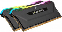 Комплект памяти CORSAIR 16 Гб, 2 модуля DDR-4, 25600 Мб/с, CL16, 1.35 В, радиатор, подсветка, 3200MHz, Vengeance RGB Pro SL, 2x8G KIT (CMH16GX4M2Z3200C16)