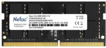 Память NETAC 8 Гб, DDR4, 21300 Мб/с, CL19-19-19-43, 1.2 В, 2666MHz, SO-DIMM (NTBSD4N26SP-08)