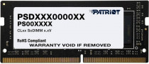 Память PATRIOT MEMORY 32 Гб, DDR4, 21300 Мб/с, CL19-19-19-43, 1.2 В, 2666MHz, SO-DIMM (PSD432G26662S)