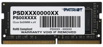 Память PATRIOT MEMORY 16 Гб, DDR-4, 25600 Мб/с, CL22-22-22-52, 1.2 В, 3200MHz, SO-DIMM (PSD416G320081S)