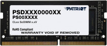 Память PATRIOT MEMORY 8 Гб, DDR-4, 25600 Мб/с, CL22-22-22-52, 1.2 В, 3200MHz, SO-DIMM (PSD48G320081S)