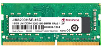 Память TRANSCEND 16 Гб, DDR-4, 25600 Мб/с, CL22, 1.2 В, 3200MHz, SO-DIMM (JM3200HSE-16G)