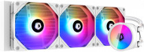 Жидкостная система охлаждения ID-COOLING для процессора, СВО, Socket 115x/1200, 2011, 2011-3, 2066, AM4, 3x120 мм, 500-1500 об/мин, разноцветная подсветка (ZOOMFLOW 360 XT SNOW)