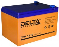 Аккумуляторная батарея DELTA BATTERY ёмкость 12 Ач, напряжение 12 В, DTM1212 (DTM 1212)