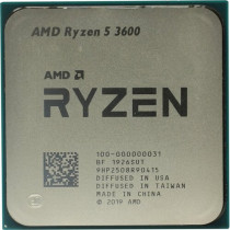Процессор AMD Socket AM4, Ryzen 5 3600, 6-ядерный, 3600 МГц, Turbo: 4200 МГц, Matisse, Кэш L2 - 3 Мб, Кэш L3 - 32 Мб, 7 нм, 65 Вт, OEM + кулер (100-100000031MPK)