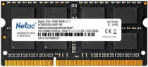 Память NETAC 8 Гб, DDR3, 12800 Мб/с, CL11-11-11-28, 1.35 В, 1600MHz, SO-DIMM (NTBSD3N16SP-08)