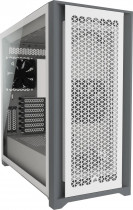 Корпус CORSAIR Midi-Tower, без БП, с окном, 2xUSB 3.0, USB Type-C, Audio, 5000D Airflow TG White (CC-9011211-WW)