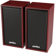 Акустическая система PERFEO 2.0, мощность 3 Вт, 90-20000 Гц, вход: jack 3.5мм, регулятор громкости, USB, Cabinet Mahogany (PF_A4388)