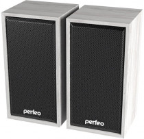 Акустическая система PERFEO 2.0, мощность 3 Вт, 90-20000 Гц, вход: jack 3.5мм, регулятор громкости, USB, Cabinet White Oak (PF_A4389)