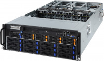 Сервер GIGABYTE (rev. 100) HPC Server - 4U 10 x GPU Single Root Server /6-Channel RDIMM/LRDIMM DDR4, 24 x DIMMs / 3 x 80 PLUS Platinum 2200W redundant PSU / 2 x 10Gb/s BASE-T LAN ports (Intel® X550-AT2) (G481-HA1)