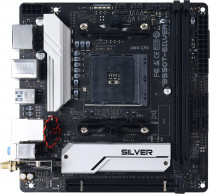 Материнская плата BIOSTAR Socket AM4, AMD B550, 2xDDR4, Mini-ITX (B550T-SILVER)
