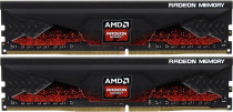 Комплект памяти AMD 64 Гб, 2 модуля DDR-4, CL16, 1.35 В, 3200MHz, Radeon R9 Gamers Series Black, 2x32Gb KIT (R9S464G3206U2K)