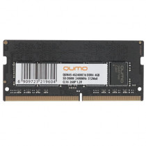 Память QUMO 4 Гб, DDR4, 19200 Мб/с, CL16, 1.2 В, 2400MHz, SODIMM (QUM4S-4G2400C16)