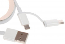 Кабель XIAOMI USB Mi 2-in-1 USB Cable Micro-USB to Type-C (30cm) Mi 2-in-1 USB Cable Micro-USB to Type-C (30cm) (SJV4083TY)