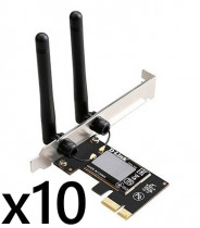 Wi-Fi адаптер PCI D-LINK Wi-Fi адаптер, стандарт Wi-Fi: 802.11n, максимальная скорость 300 Мбит/с, PCI-E, упаковка 10 штук (DWA-548/10/C1A)