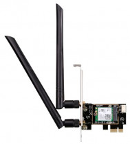 Wi-Fi адаптер PCI D-LINK стандарт Wi-Fi: 802.11ax, максимальная скорость 2976 Мбит/с, PCI-E (DWA-X582/RU/A1A)
