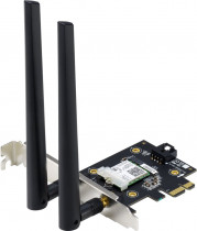 Wi-Fi адаптер PCI ASUS стандарт Wi-Fi: 802.11ax, стандарт Bluetooth: 5.0, максимальная скорость 2978 Мбит/с, PCI-E (PCE-AX3000)