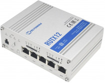 Маршрутизатор TELTONIKA ДВА модема 4G (LTE) cat6 / 3G . 2x SIM / W-Fi 5 / 4x Gigabit RJ-45 / USB 2.0 / GPS/GNSS / BLE (RUTX12)