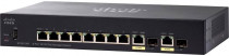 Коммутатор CISCO управляемый, уровень 3, 8 портов Ethernet 100 Мбит/с, 2 uplink/стек/SFP (до 1 Гбит/с), поддержка PoE/PoE+, установка в стойку, USB-порт (SF352-08MP-K9-EU)