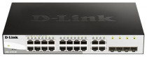 Коммутатор D-LINK управляемый, уровень 2, 16 портов Ethernet 1 Гбит/с, 4 uplink/стек/SFP (до 1 Гбит/с), установка в стойку, 32 МБ встроенная память, 128 МБ RAM (DGS-1210-20/FL1A)