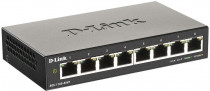 Коммутатор D-LINK управляемый, уровень 2, 8 портов Ethernet 1 Гбит/с, 2 МБ встроенная память (DGS-1100-08V2/A1A)