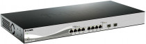 Коммутатор D-LINK управляемый, уровень 2, 8 портов Ethernet 10/100/1000/10000 Мбит/с, 2 uplink/стек/SFP (до 10 Гбит/с), установка в стойку (DXS-1210-10TS/A2A)