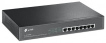 Коммутатор TP-LINK неуправляемый, 8 портов Ethernet 1 Гбит/с, поддержка PoE/PoE+, установка в стойку (TL-SG1008MP)
