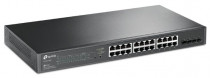 Коммутатор TP-LINK управляемый, уровень 2, 24 порта Ethernet 1 Гбит/с, 4 uplink/стек/SFP (до 1 Гбит/с), поддержка PoE/PoE+ (250 Вт), установка в стойку (TL-SG2428P)