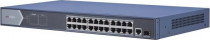 Коммутатор HIKVISION неуправляемый, 24 порта Ethernet 1 Гбит/с, 2 uplink/стек/SFP (до 1 Гбит/с), поддержка PoE/PoE+, установка в стойку (DS-3E0526P-E)
