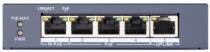 Коммутатор HIKVISION неуправляемый, 5 портов, настольный, поддержка PoE (DS-3E0505HP-E)