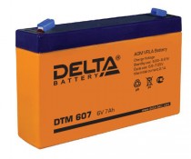 Аккумуляторная батарея DELTA ёмкость 7 Ач, напряжение 6 В, DTM607 (DTM 607)