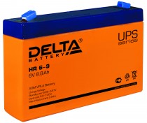 Аккумуляторная батарея DELTA ёмкость 9 Ач, напряжение 6 В, HR6-9 (HR 6-9)