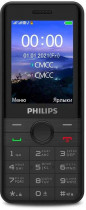 Мобильный телефон PHILIPS E172 Xenium черный моноблок 2Sim 2.4