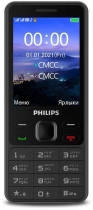 Мобильный телефон PHILIPS E185 Xenium 32Mb черный моноблок 2Sim 2.8